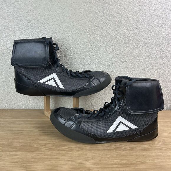 Adams O Pro Boxing OX Cool Gray Black Boxing Boots Shoes Men’s Sz 13 - Picture 7 of 9